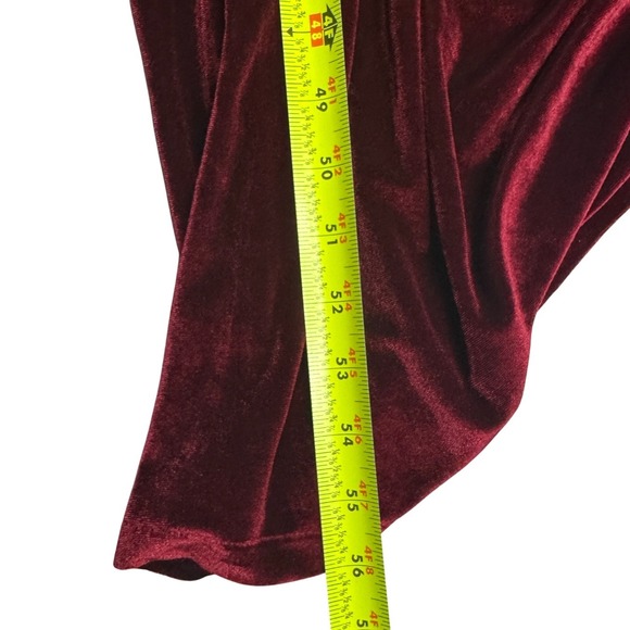 Baltic Born Tatiana Velvet Maxi Dress Merlot Formal Gown Party Evening Sz Lg - Picture 13 of 13